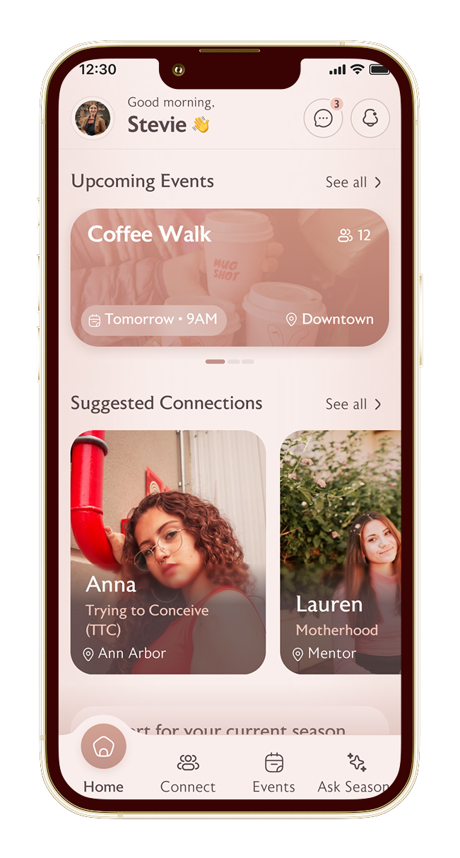 Seasons App Screen